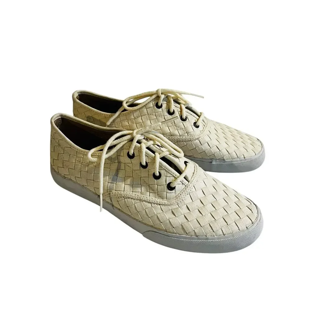 Cole Haan GrandPro Habor Lace Up Sneakers Size 10 Cream - Picture 2 of 7